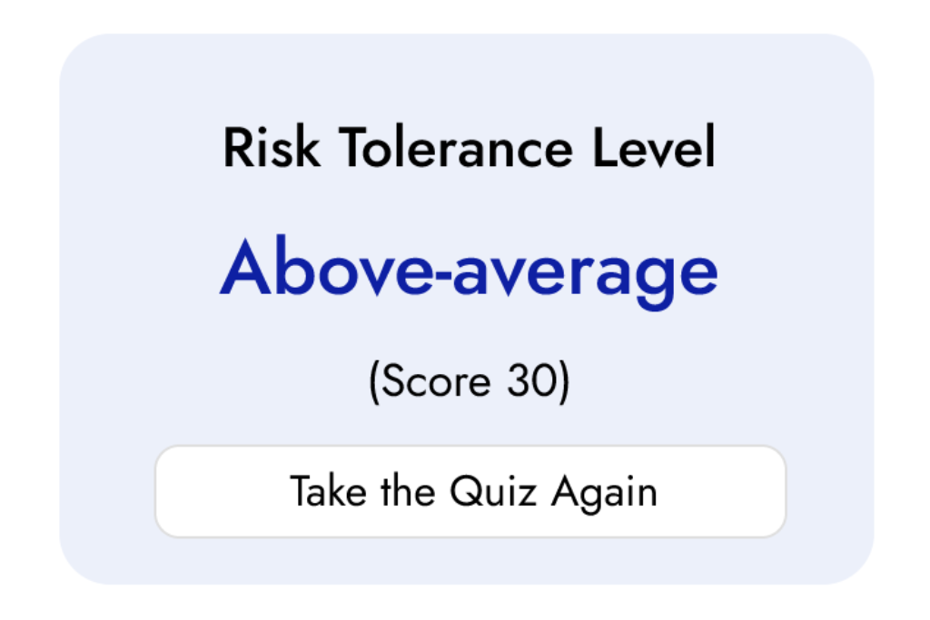 Risk tolerance quiz. Calculate your portfolio risk tolerance with Diversiview.