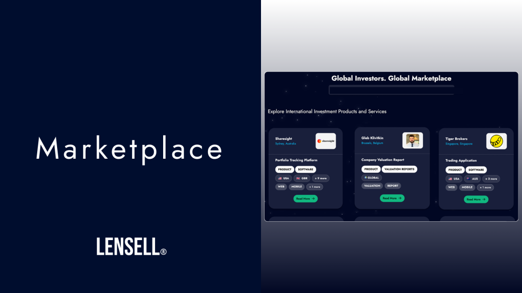 LENSELL Marketplace for Global Investment Solutions