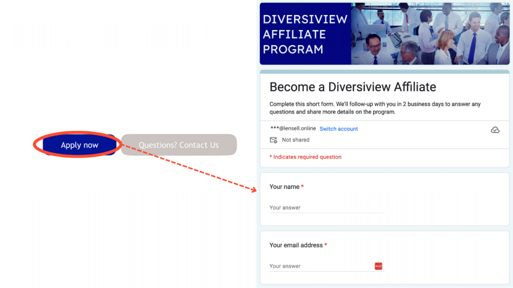 Getting started with Diversiview and joining the Diversiview Affiliate Program. Apply Now.