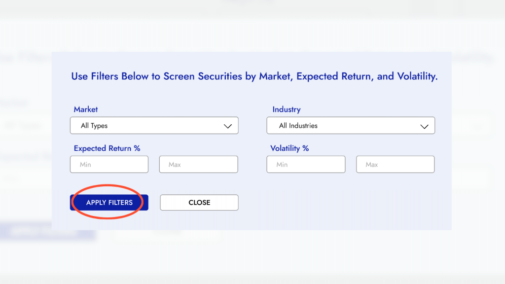 Getting started with Diversiview. How to apply filters.