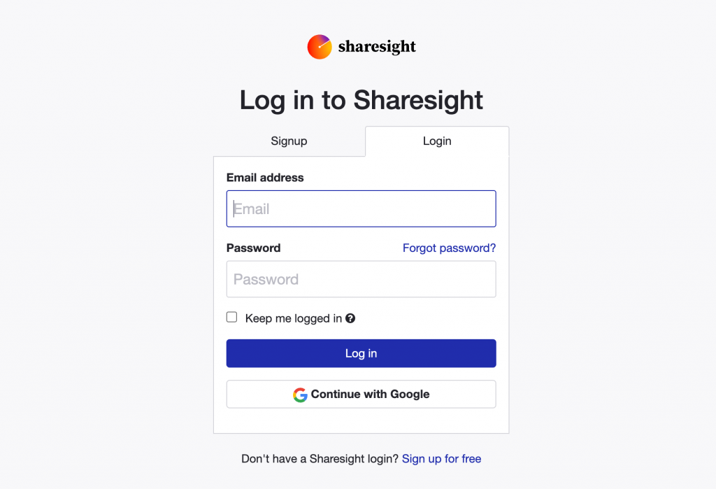 Log in to Sharesight on Diversiview to import your portfolio.