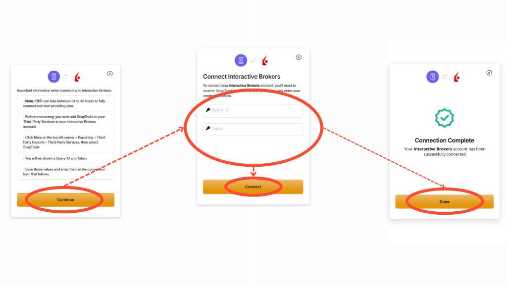 Getting started with Diversiview use SnapTrade to connect your Interactive Brokers account.