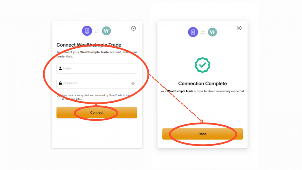 Getting started with Diversiview use SnapTrade to connect your Wealthsimple Trade account.